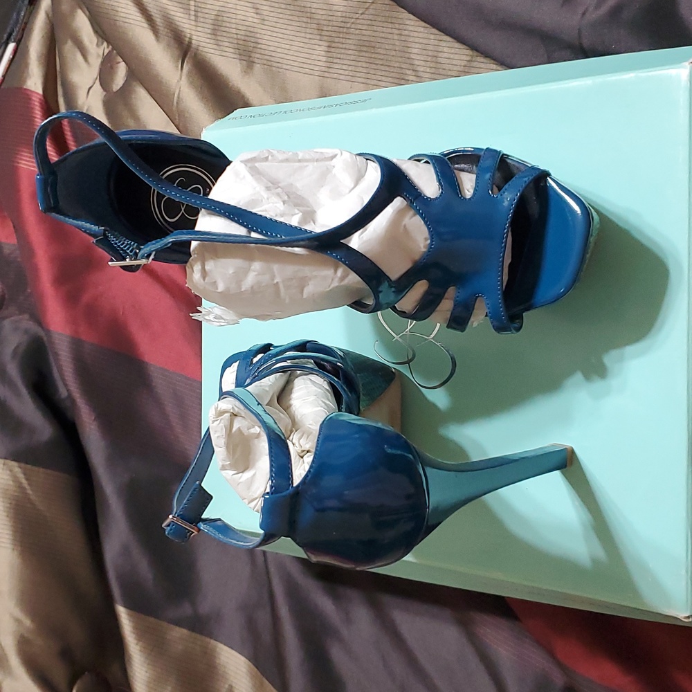 Ocean Blue Sexy Heels